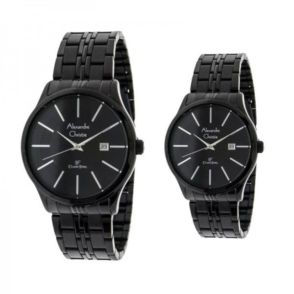 Alexandre Christie AC 8348 Full Black Couple